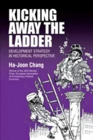 Image of kicking awaythe ladder