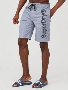 Image of Superdry Classic Boardshorts - Grey, Size S, Men