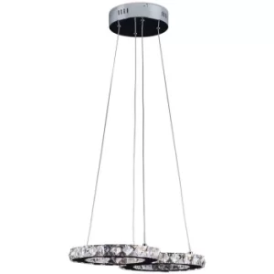 Image of Aureool Integrated Pendant Ceiling Light Light Chrome