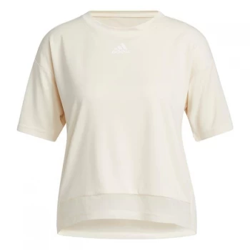 Image of adidas Training HEAT. RDY Mesh T-Shirt Womens - Wonder White