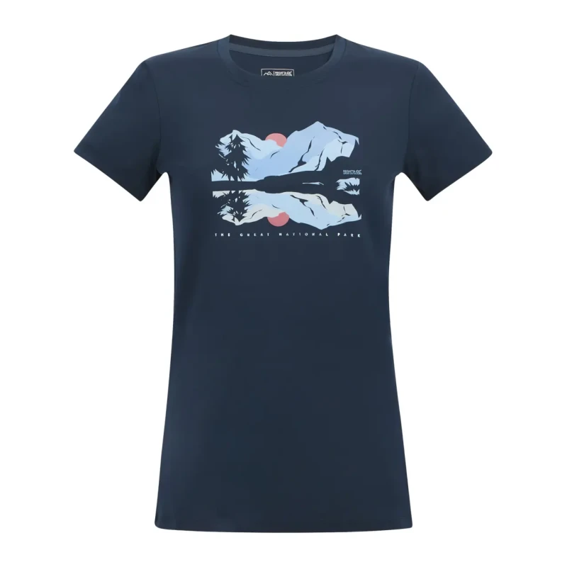 Image of Womens T-Shirt Regatta Fingal Bleu Female 48