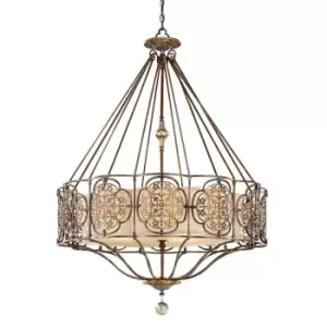 Image of 4 Bulb Chandelier LIght British Bronze Oxidized Bronze LED E27 60W