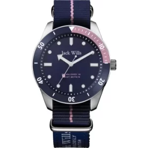 Image of Ladies Jack Wills Black Stone Watch