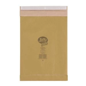 Image of Jiffy Green Size 5 Padded Bag Envelopes 245 x 381mm Peal and Seal Brown 1 x Pack of 100 Envelopes