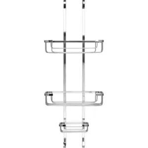 Image of Stainless Steel Over-Hook Three Tier Basket - Croydex
