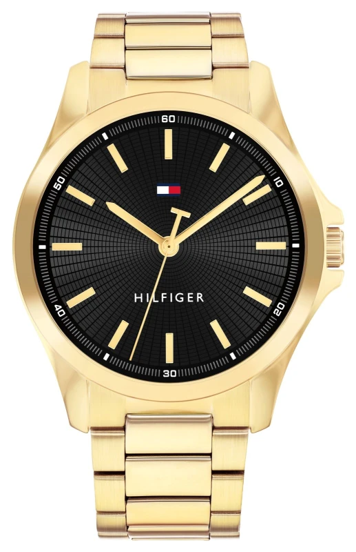 Image of Tommy Hilfiger 1792241 BRUCE Three-Hand Quartz (42mm) Black Watch