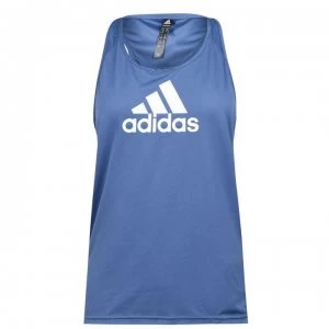 Image of adidas Logo Tank Top - Crew Blue