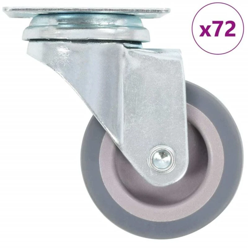 Image of VIDAXL 72 pcs Swivel Casters 50 mm Vidaxl 8719883716961