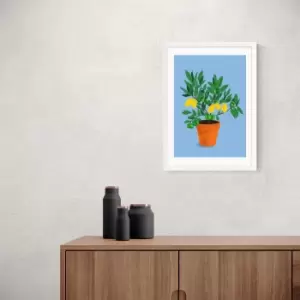 Image of East End Prints When Life Gives You Lemons Print Blue