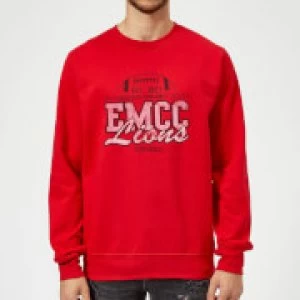 Image of East Mississippi Community College Lions Distressed Sweatshirt - Red - M