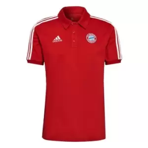 Image of adidas FC Bayern 3-Stripes Polo Shirt Mens - Red