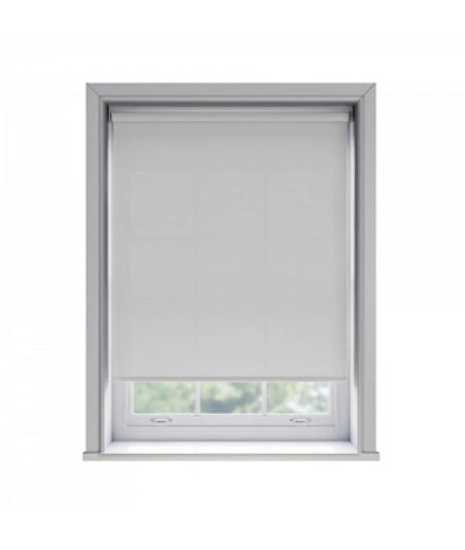 Image of 65Cm No Drill Self Adhesive White Thermal Blackout Roller Blind (170Cm Drop)
