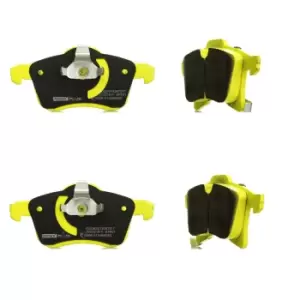 Image of RIDEX PLUS Brake pad set with acoustic wear warning 402B0007P Brake pads,Brake pad set, disc brake OPEL,VAUXHALL,Corsa D Schragheck (S07)