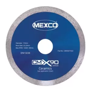 Image of 115mm CMX90 Ceramic Tile Diamond Blade