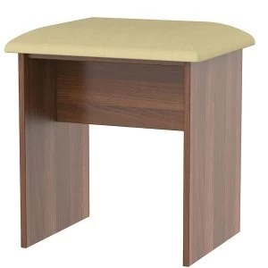 Image of Robert Dyas Edina Ready Assembled Dressing Table Stool - Walnut