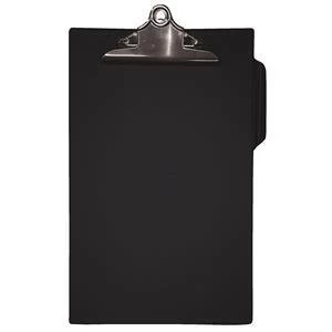 Image of 5 Star Foolscap PVC Finish Heavy Duty Clipboard Black