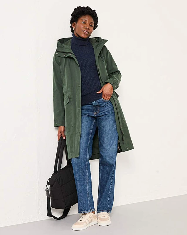 Image of FatFace FatFace Taylor Waterproof Coat Green - FatFace - Size: 20 Green Female 20 GQ34606
