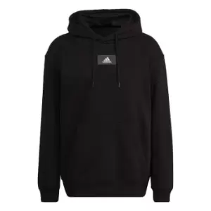 Image of adidas Essentials FeelVivid Cotton Fleece Drop Shoulder H - Black