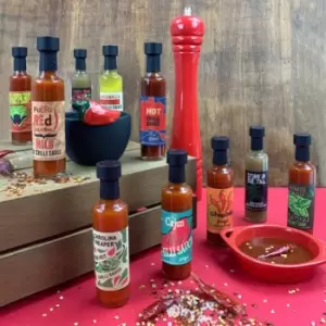 Image of X Chilli Extreme Flavour Chilli Sauce Set - 10 Sauces