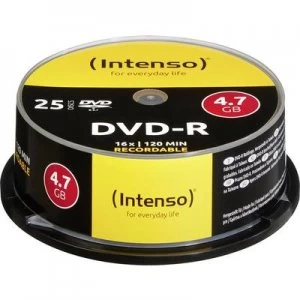 Image of Intenso 4101154 Blank DVD-R 4.7 GB 25 pc(s) Spindle
