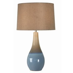 Image of The Lighting and Interiors Group Marcini Table Lamp - Coastal Blue
