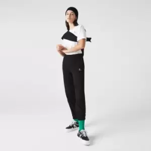 Image of Womens Lacoste Branded Trackpants Size 8 Black