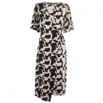 Image of Biba Mixed Print Dress - Cow Print