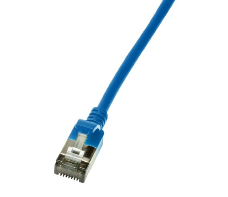 Image of LogiLink Slim U/FTP networking cable Blue 0.3 m Cat6a U/FTP (STP)