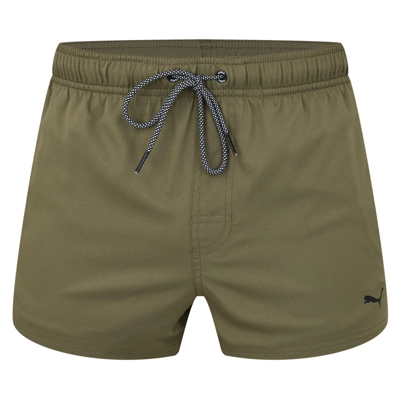 Image of Puma Logo Shorts - Green Green XS
