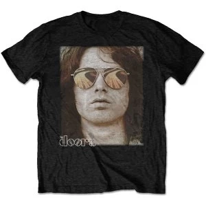 Image of The Doors - Jim Face Mens Medium T-Shirt - Black