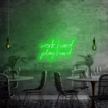 Image of Work Hard Play Hard - Green Green Wall Lamp