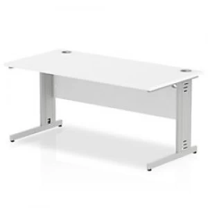 Image of Impulse Cable Managed 1600 Rectangle Desk White
