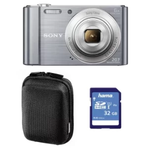 Image of Sony W810 Silver Camera Bundle