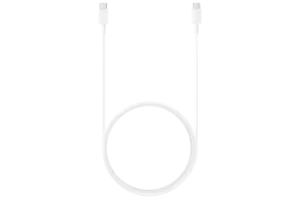 Image of Samsung USB-C to C 1.8m Cable (3A) in White (EP-DX310JWEGEU)