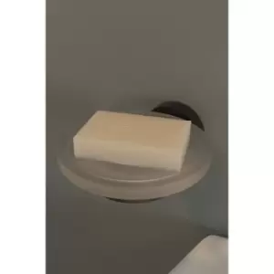 Image of Flexi-Fix Black Epsom Soap Dish and Holder