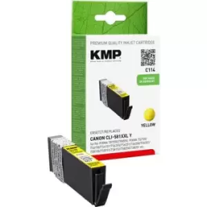 Image of KMP Ink replaced Canon CLI-581Y XXL Compatible Yellow C114 1578,0209