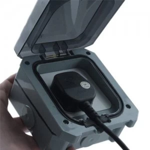 Image of Greenbrook 1G Switched Weatherproof Socket