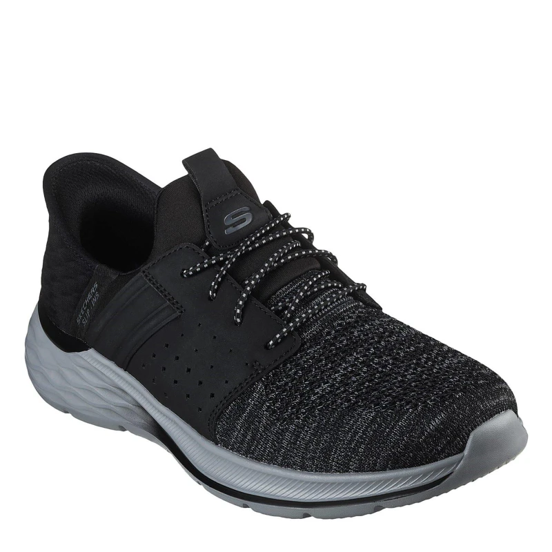 Image of Skechers Slip-Ins Relaxed Fit: Garner - Newick - Black 9