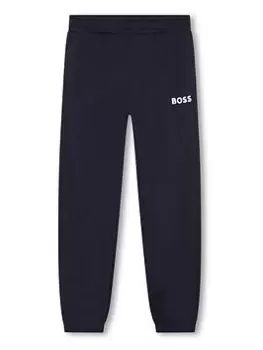 Image of BOSS Boys Logo Joggers - Navy, Size 10 Years