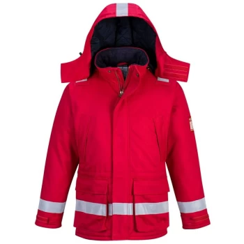 Image of Portwest - FR59RERS - sz S FR Anti-Static Winter Jacket - Red