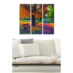 Image of MDF87398195 Multicolor Decorative MDF Painting (3 Pieces)