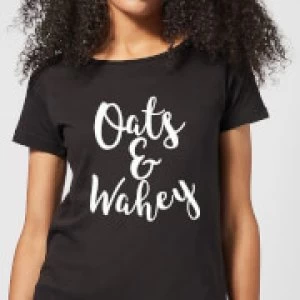Image of Oats and Wahey Womens T-Shirt - Black - 5XL