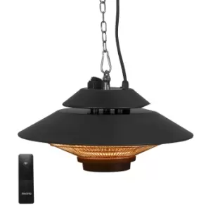 Image of electriQ Hanging Electric Patio Heater with Remote 1500w