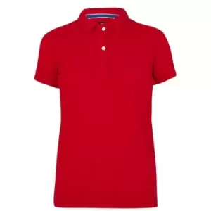 Image of Superdry Polo Shirt Womens - Red
