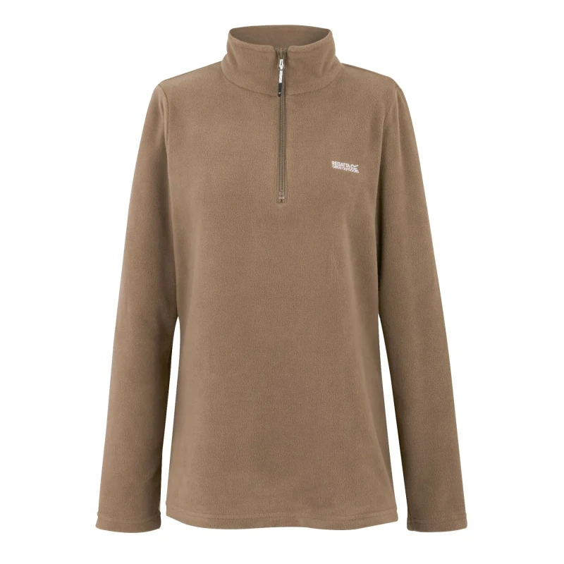 Image of Womens 1/2 zip fleece Regatta Sweethart Marron Female 50