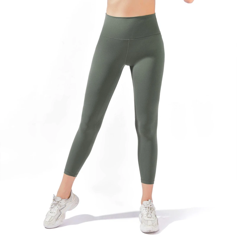 Image of Myga High-Waisted 7/8 YULA Yoga Leggings - Green Green unisex S