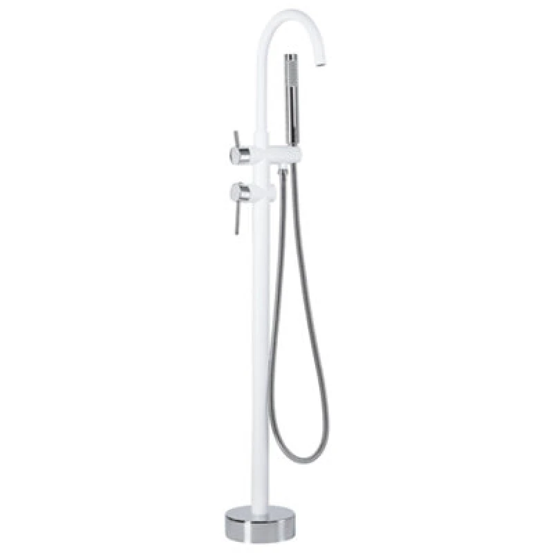 Image of Beliani Freestanding Bathtub Faucet Tugela White/ Silver