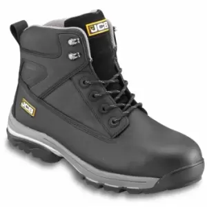 Image of FAST-TRACK Safety Waterproof Work Boots Black - Size 10 - JCB