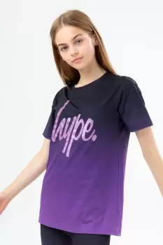 Image of HYPE GIRLS LILAC FADE GLITTER T-SHIRT