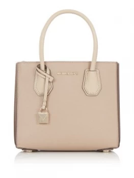 Image of Michael Kors Mercer medium accordian messenger bag Dark Brown